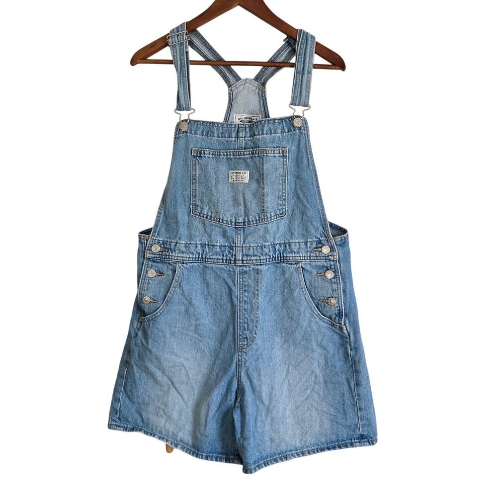 Y2K Inspired Levi Strauss Light Wash Overall Denim Dungarees 90s Grunge Boho M